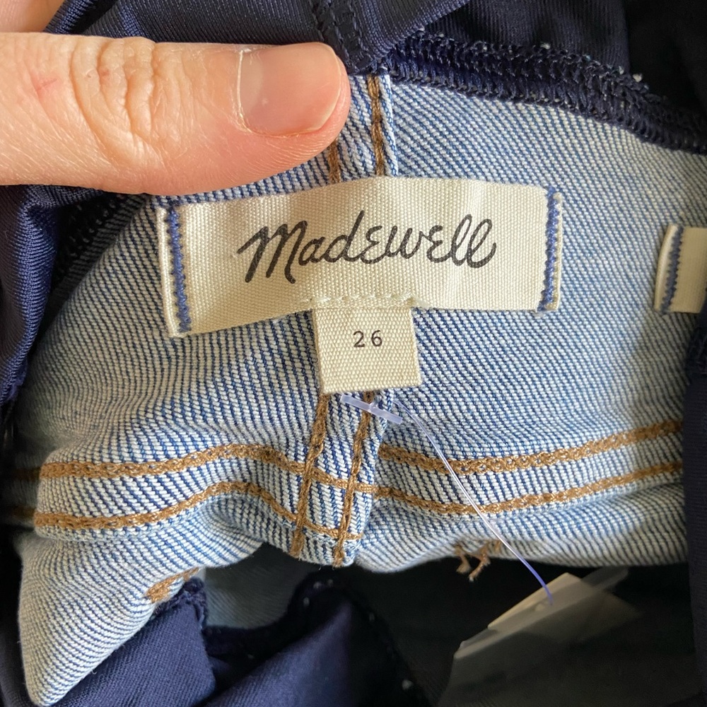 Madewell Maternity Skinny Crop Over the Belly Jeans TENCEL Dewey wash - Picture 11 of 11